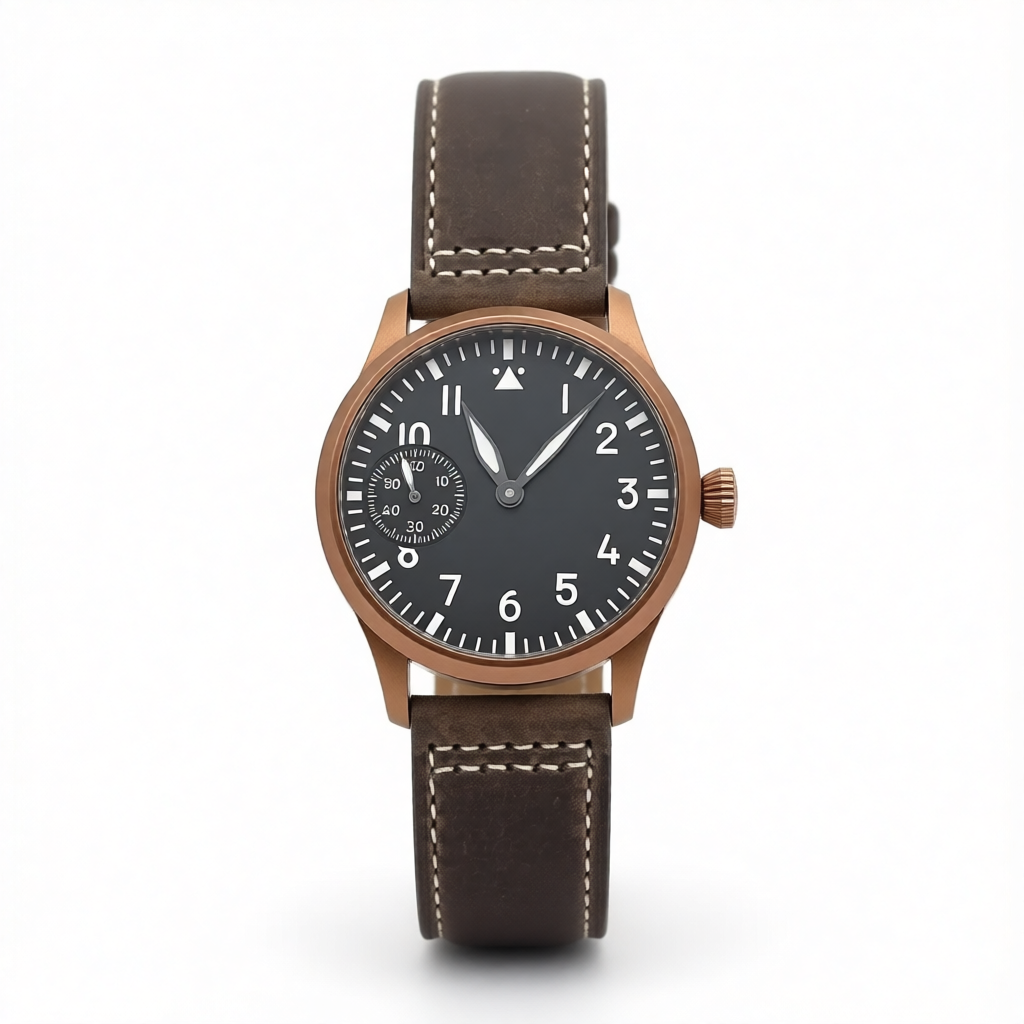 Corgeut Chronograph Watch CG2022 Sapphire 42MM Asia 6497 Seagull St3600 Automatic Glass Back 3Bar sub second pilot