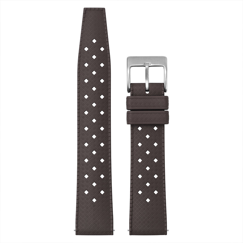 Hole air Fluoro Rubber FKM Watch Strap 20mm Ventilated watch band