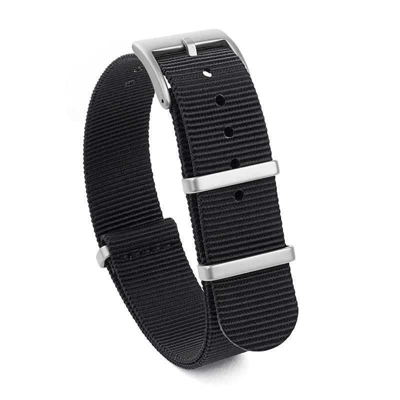 High Quality Nylon Watch Band Sandblast Buckle 19mm