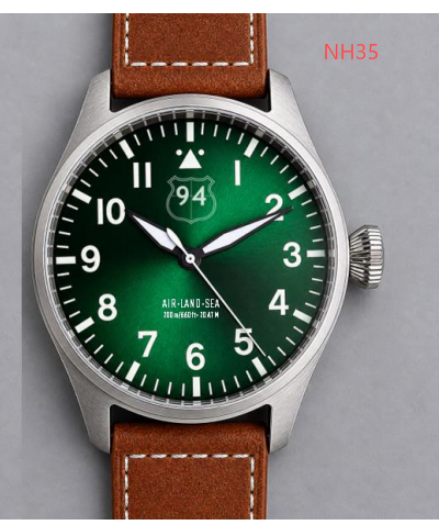 43mm pilot Japan NH35 Movt-custom dial,engraving