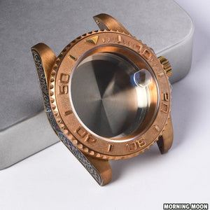 40mm High QUALITY Real Bronze Case Copper Water Ghost Case 28.5mm Dial Sapphire Mirror Suitable for NH35/36 Movement - Tandorio Watches
