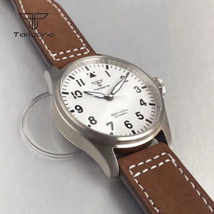 43mm Tandorio Big Pilot Watch TD144B NH35 PT5000 Automatic 20BAR Sapphire Luminous - Tandorio Watches