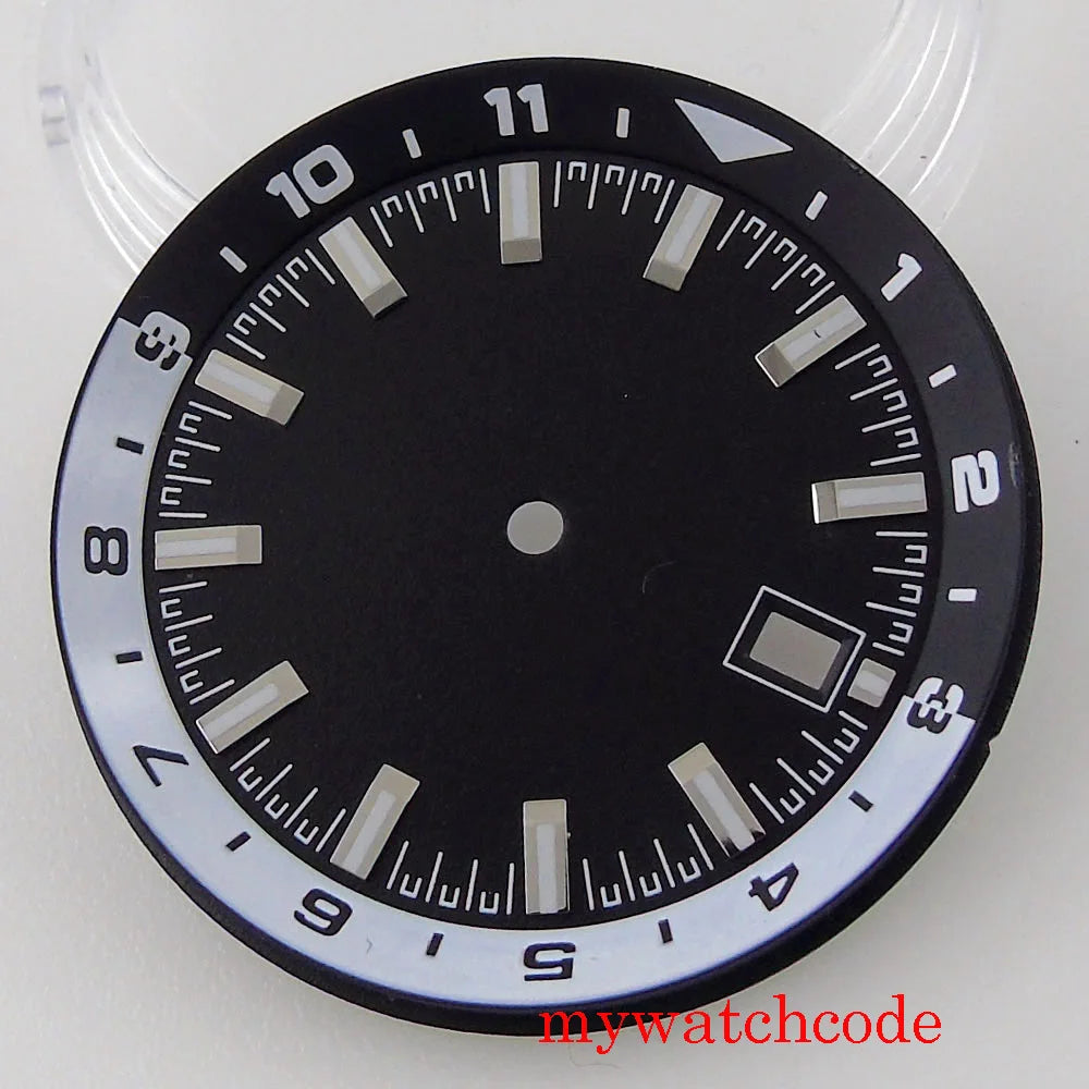 For NH35 NH36 Automatic Movement Sterile Watch Dial Parts With Date Window 36.6mm