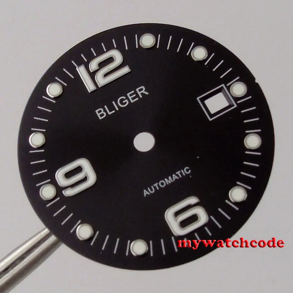 31.5 mm grey/white/blue/green/black watch dial date window fit for ETA 2824 2836,Miyota 8215 automatic movement men watch