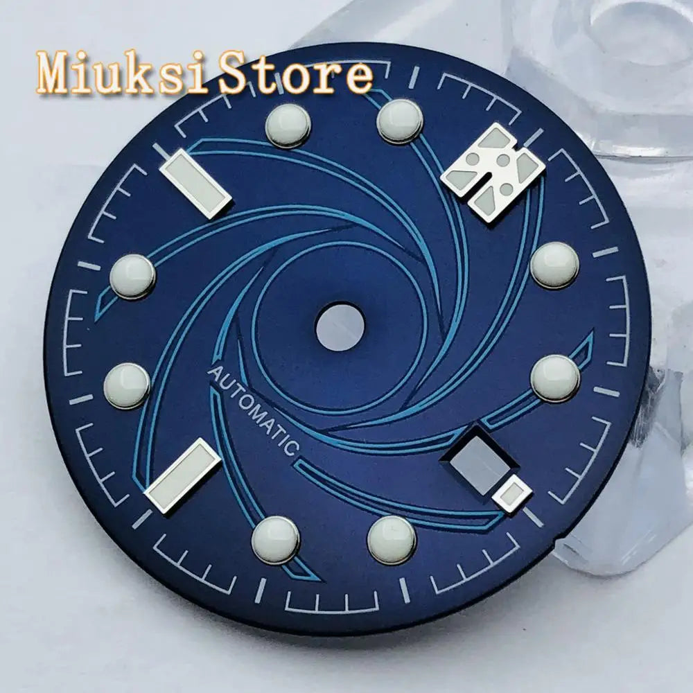 31mm blue/green/black/gray sterile dial for ETA 2836/2824,Mingzhu DG2813/3804,Sea gull1612,Miyota 82 series movement