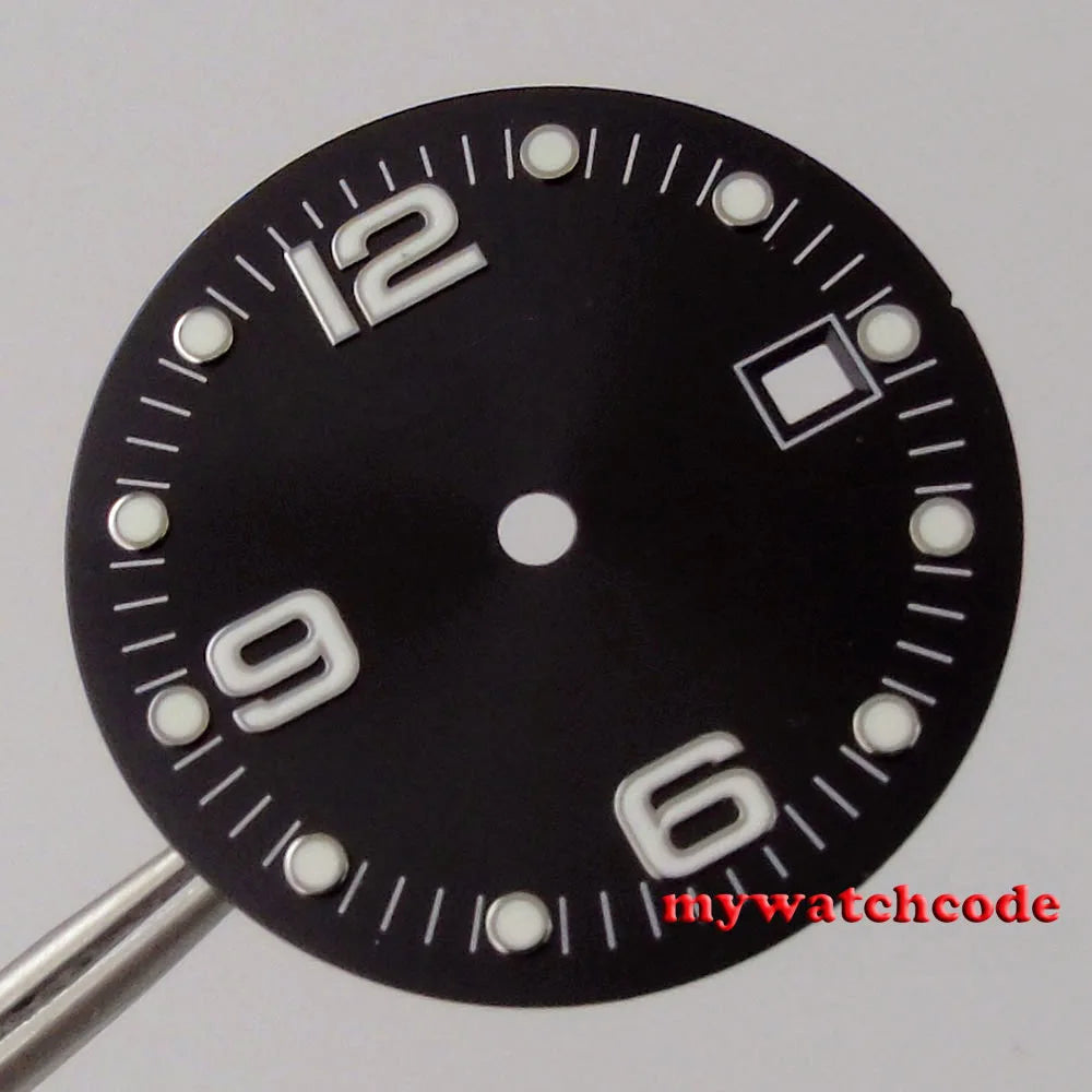31.5 mm grey/white/blue/green/black watch dial date window fit for ETA 2824 2836,Miyota 8215 automatic movement men watch