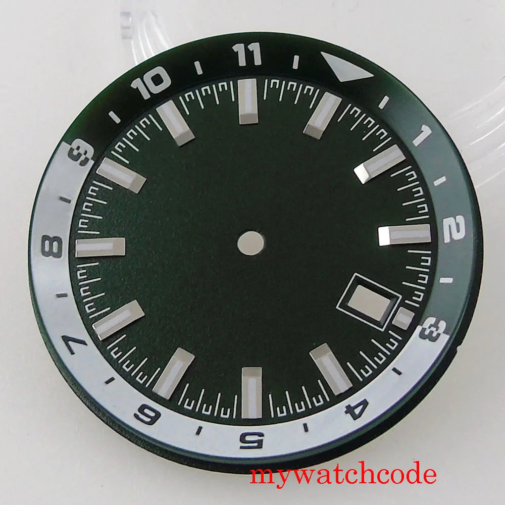 For NH35 NH36 Automatic Movement Sterile Watch Dial Parts With Date Window 36.6mm