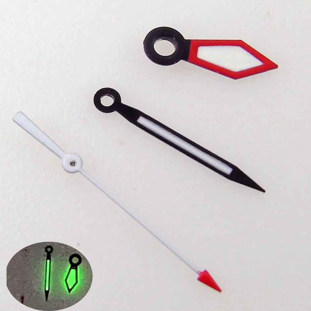 29mm Black Dial Date Window Green Luminous Sword Hands Fit NH35 7s26 7s36 7s25 7s35 6r15 Automatic Movement