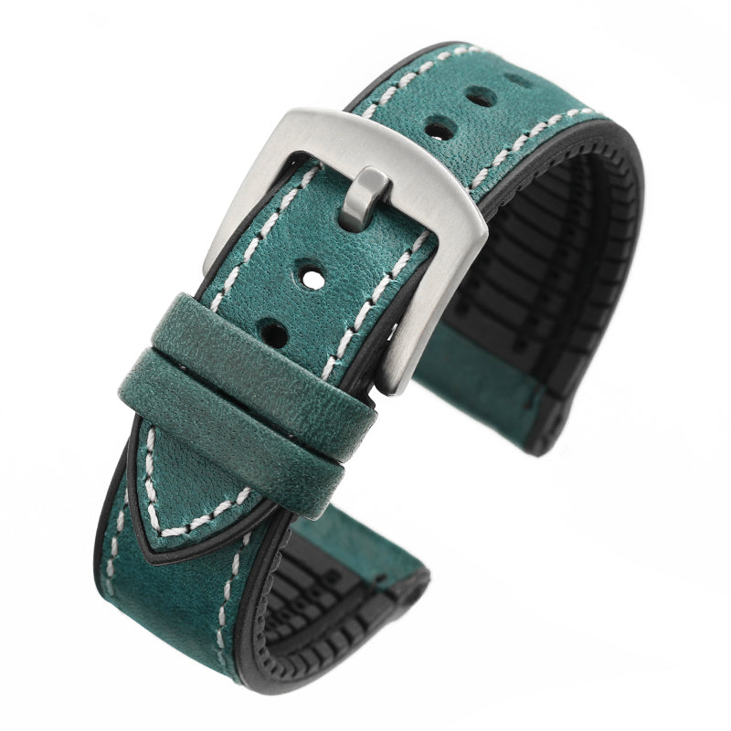 Premium Quality Leather-Fluorine Watch Bands Vintage Strap 20mm 22mm