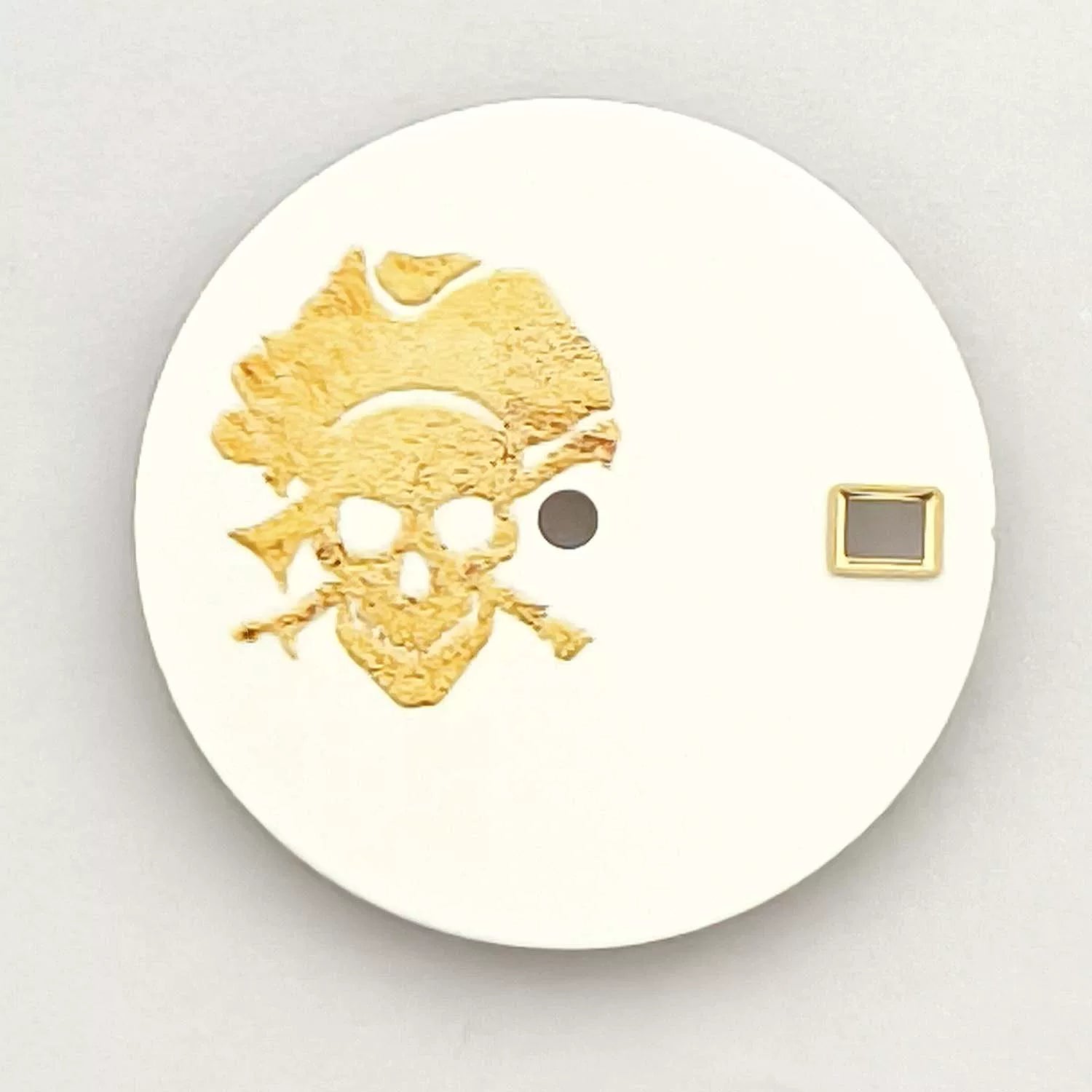 Matte 28.5mm dial No logo skull dial no lume suitable for NH35/36 movement special