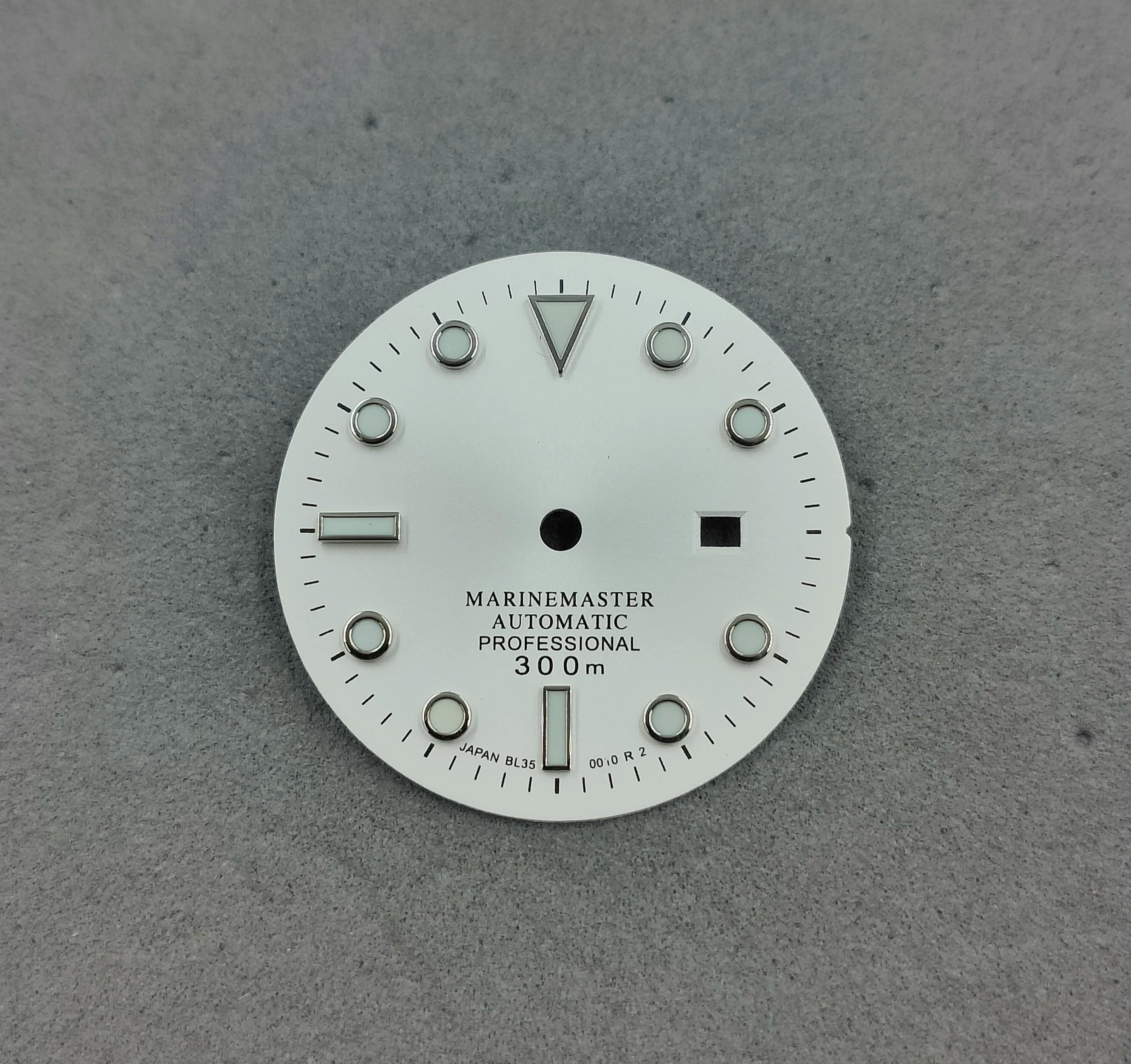 Lady Submariner Dial 24.5mm Sunburst green luminous light for installing NH05 modified watch accessories