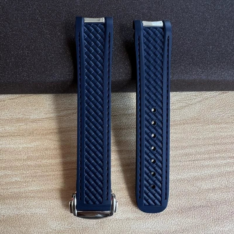 20mm High Quality Rubber Band Seamaster 150/300 Strap AT150 Gold Pin Captain Bumblebee Diver band