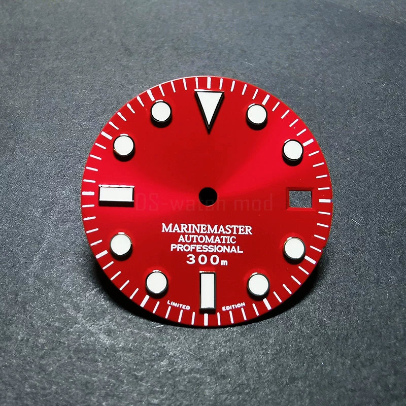 Premium 28.5mm Sunburst Watch Dial Gradient sun pattern gradual change diving super luminous literal