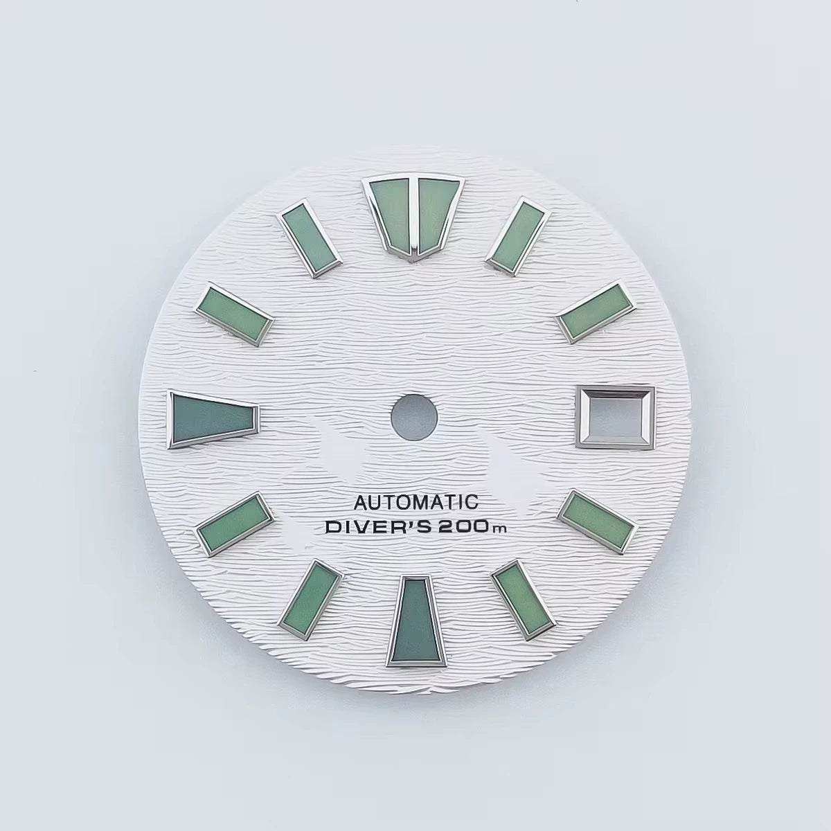 29Mm watch dial green luminous light for NH35 NH36 MOVT movement half sterile Scripts above 6