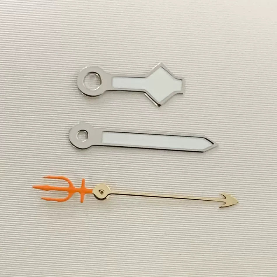 Watch hand green luminous three-pronged fork hand for NH35/36/4R/7S automatic movement.