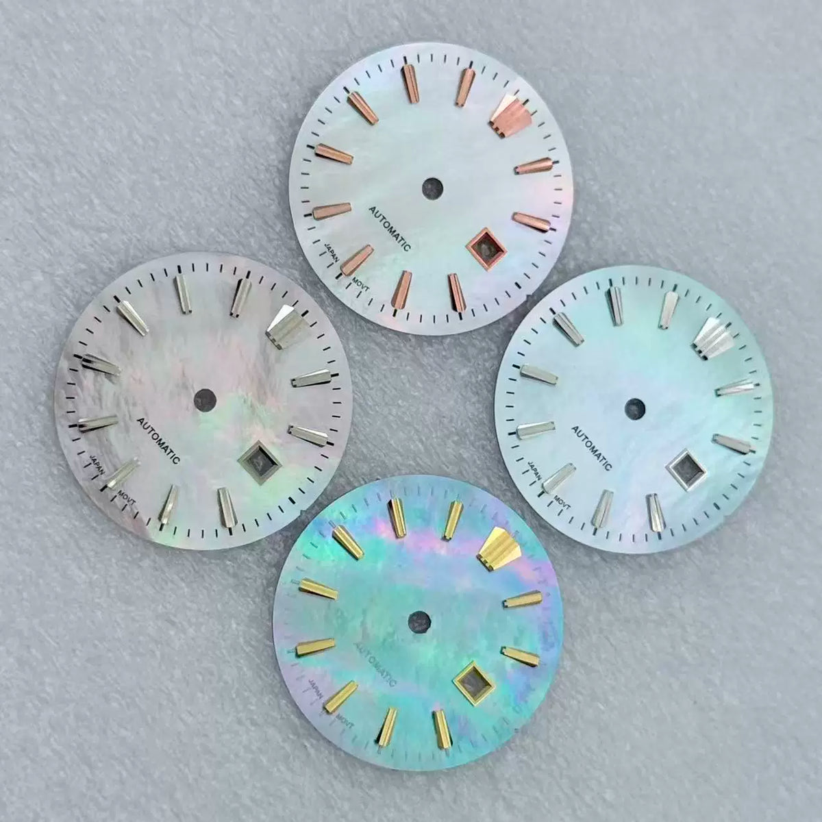 24.5mm GS Style Dial for NH05 Movement Mother of Pearl Dial MOP No Lume Silver GOLD Rose Gold markers