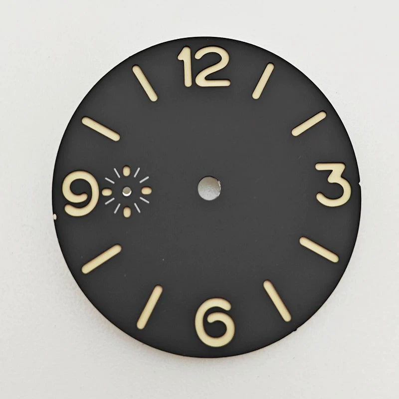 38.8MM ETA6497 pilot dial green luminous for ETA6497/ST3600 manual movement