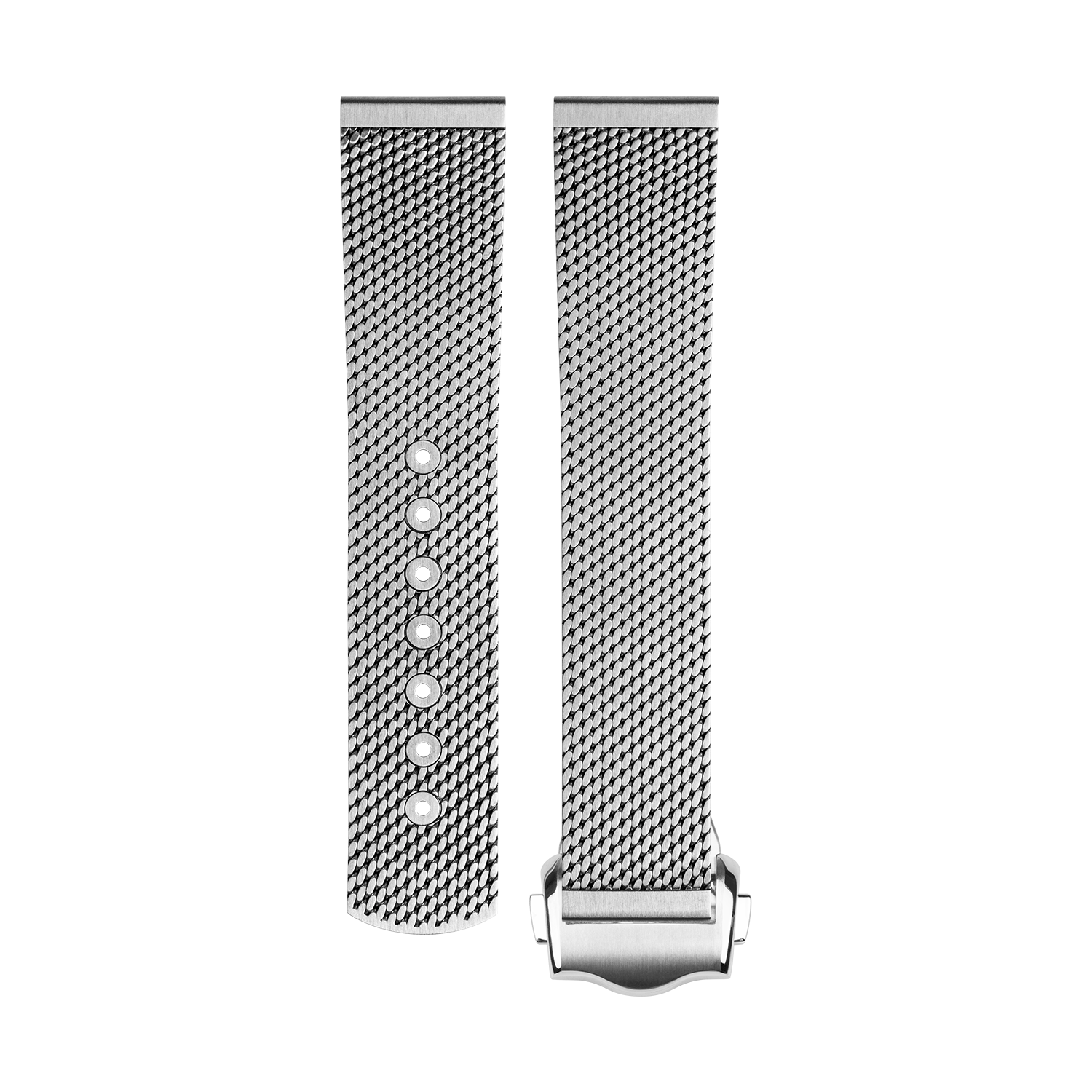 20mm Premium Titanium-Steel Mesh Band Milan Watch Strap with Folding Buckle for All suitable watch with 20mm lug width Seamaster band