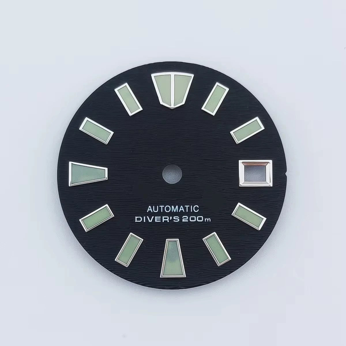 29Mm watch dial green luminous light for NH35 NH36 MOVT movement half sterile Scripts above 6