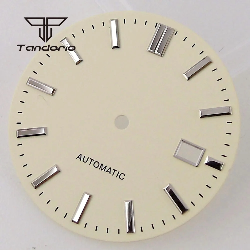 33.5MM gs Cocktail watch dial silver hand set NH35 NH36 nh38 pilot modification accessories