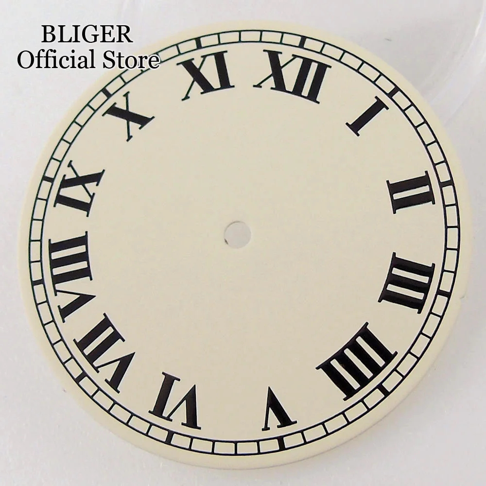 33.5MM Dial Vintage Roman Numeral Dial NH35 NH36 2824 PT5000 Miyota 8215 blue hand