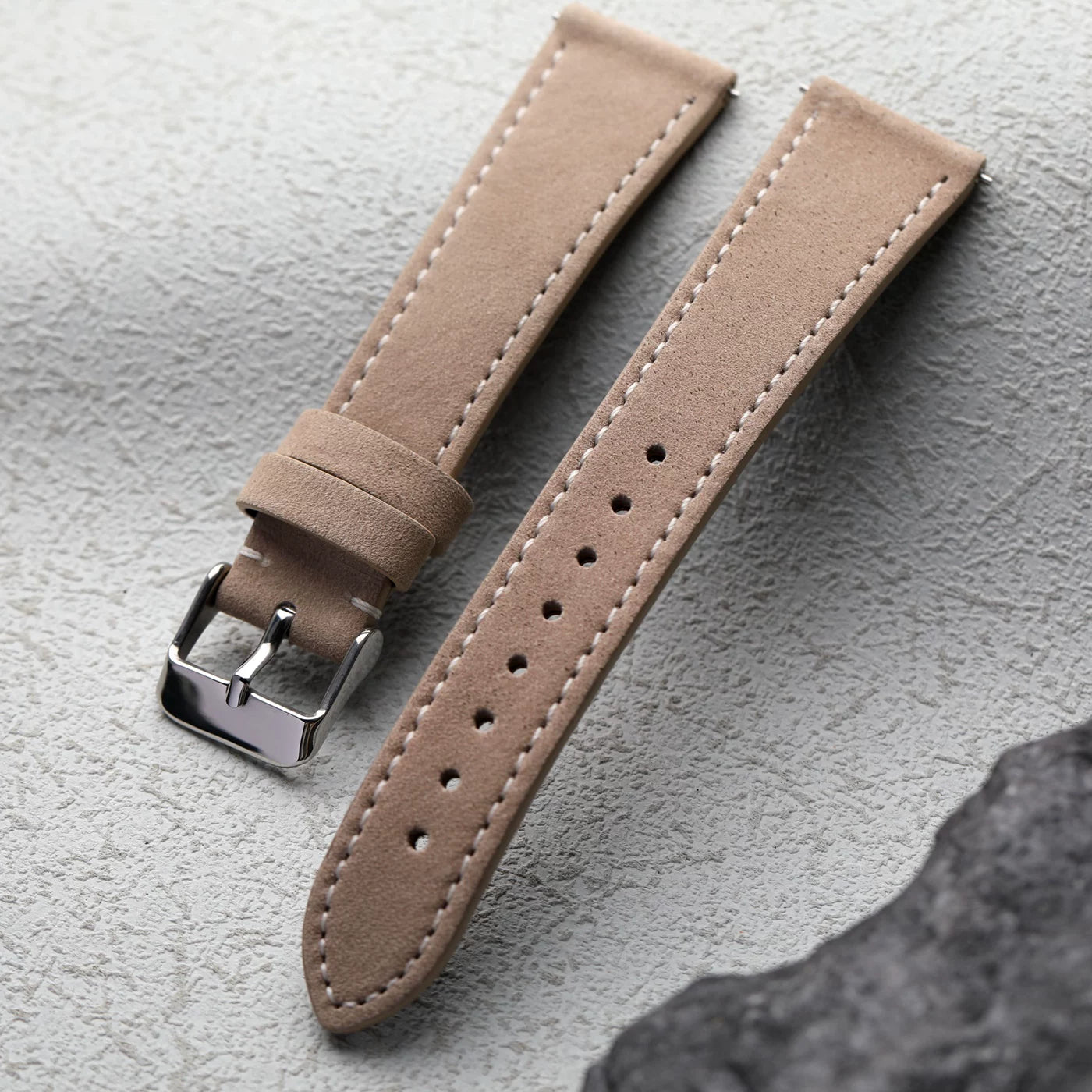 Premium Handmade Italian matte leather strap 18 19 20MM ultra-thin soft Quick Release