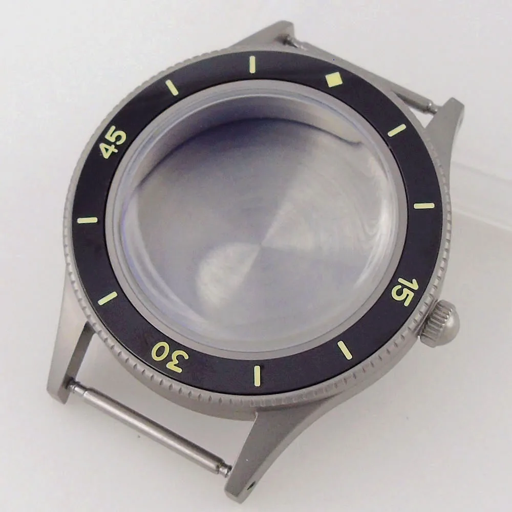 40MM Fifty Fathoms Case For NH35 34 36 etc ETA2824 PT5000 Sterile Ghost Series Sapphire Accessories Waterproof Accessories