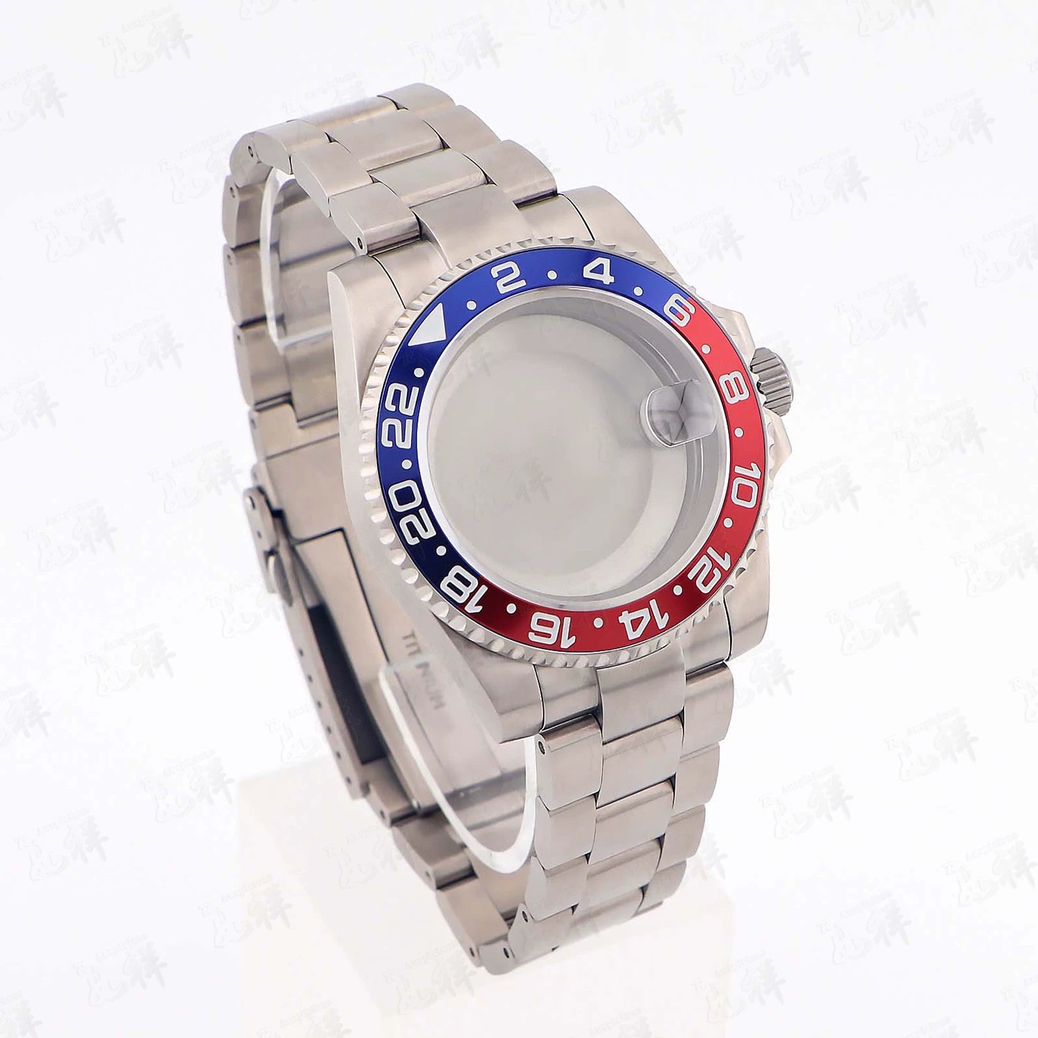 Titanium Watch Case Submariner Yacht master GMT 40mm Titanium Strap Modified Accessories Fit NH34 35 ETA2824 PT5000 Movement