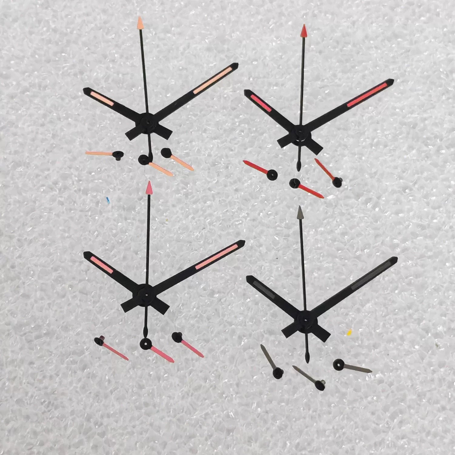 VK63 Watch Hands black edge Watch accessories 6 hands green luminous quartz movement hands suitable for VK63 movement