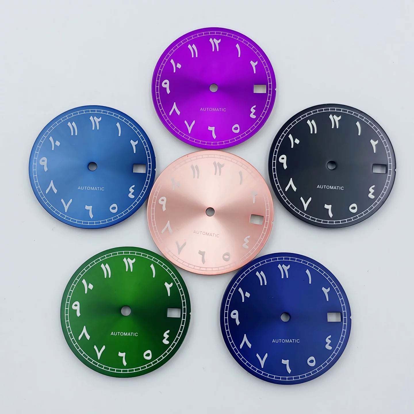 New Middle East Arabic digital dial 28.5MM green luminous watch dial fit NH35/NH36 movement