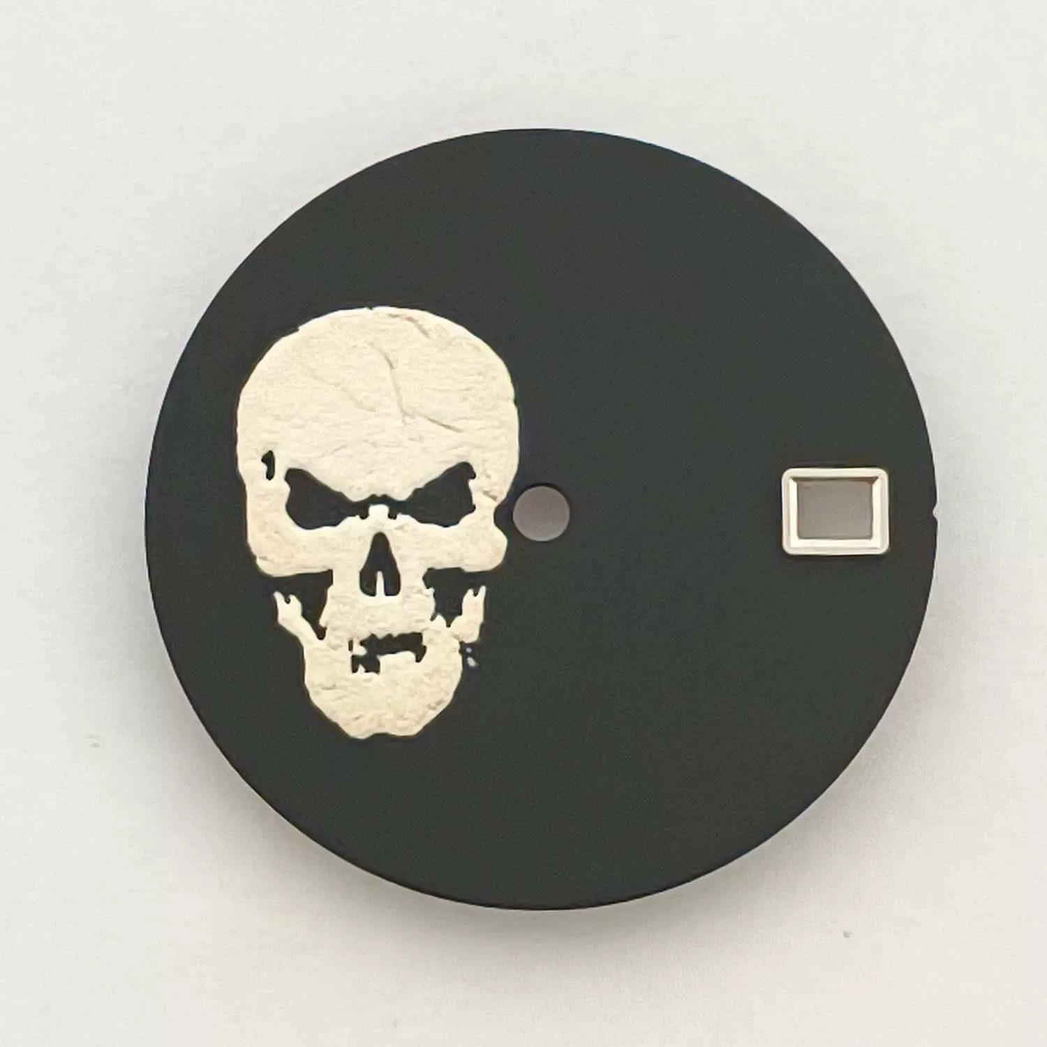Matte 28.5mm dial No logo skull dial no lume suitable for NH35/36 movement special