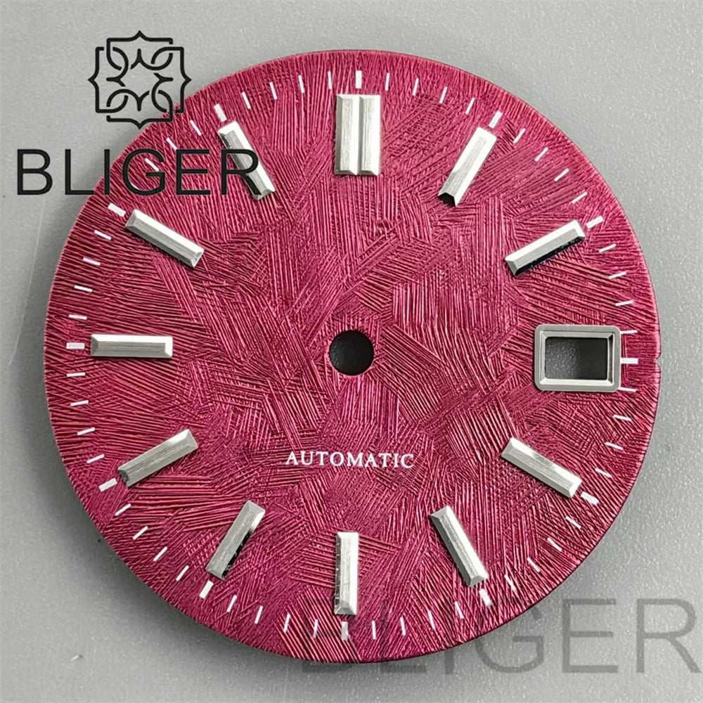 29Mm Dial modified GS mixed texture cherry blossom powder for NH35 movement