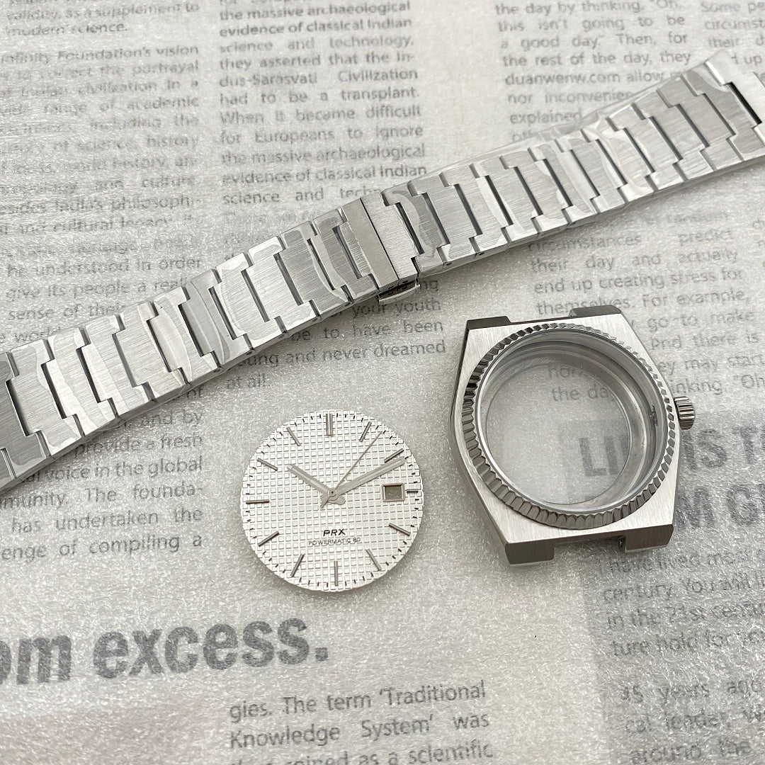 PRX Super Player Watch Case +Dial Hands 40mm NH35 Movement Sapphire GlassBack 5ATM fit 31.8mm Dial