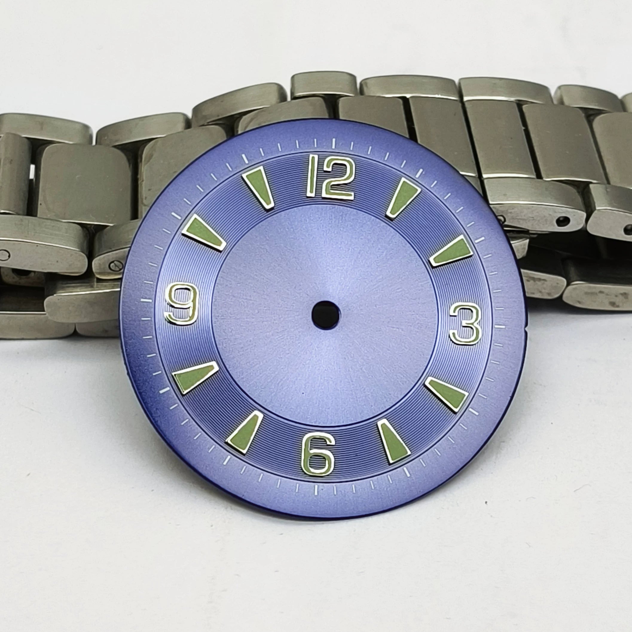 33.5mm dial and hands 36912 number for eta2824 miyota 8215 seiko NH35 movement green luminous