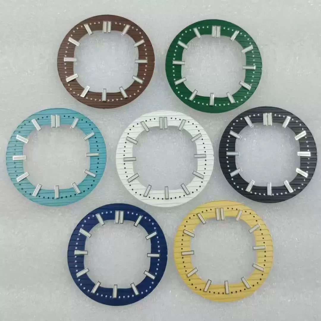 30.5mm Hollow Nautilus Dial green luminous for NH70-NH38 movement