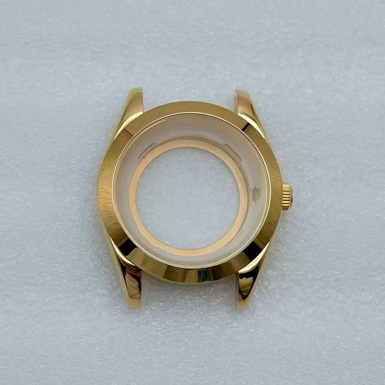 MIyota 8285 watch case Smooth bezel fluted diamond sapphire 316 stainless steel 31mm dial 10ATM