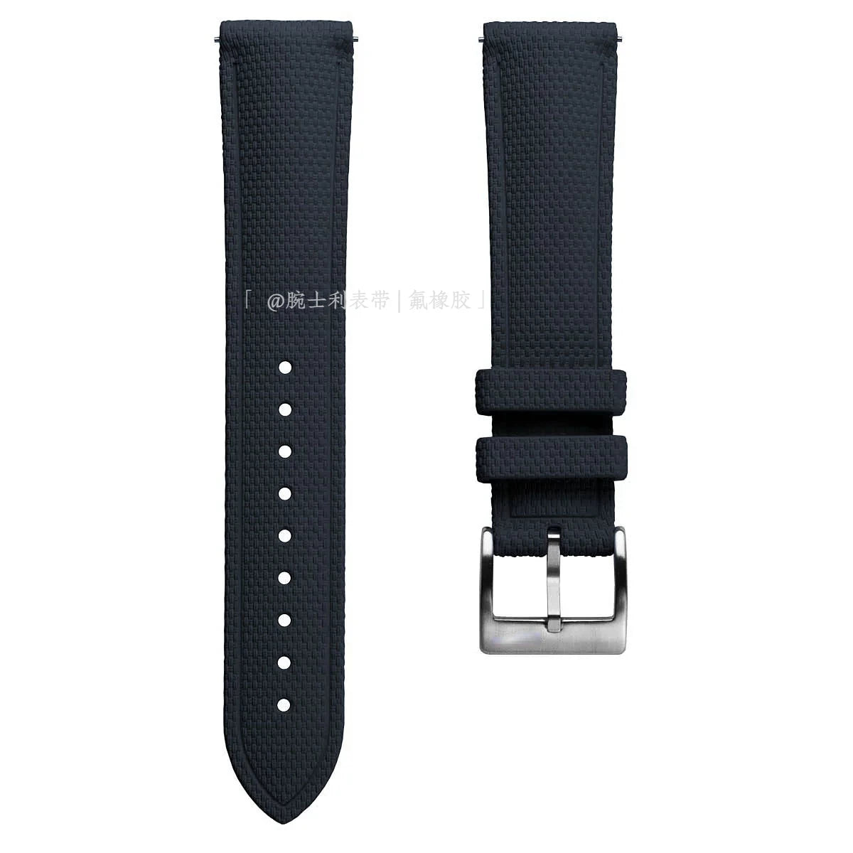FKM Watch Strap 19/21/23/24mm Rubber band waterproof for Diver Pilot Texture Fluorine