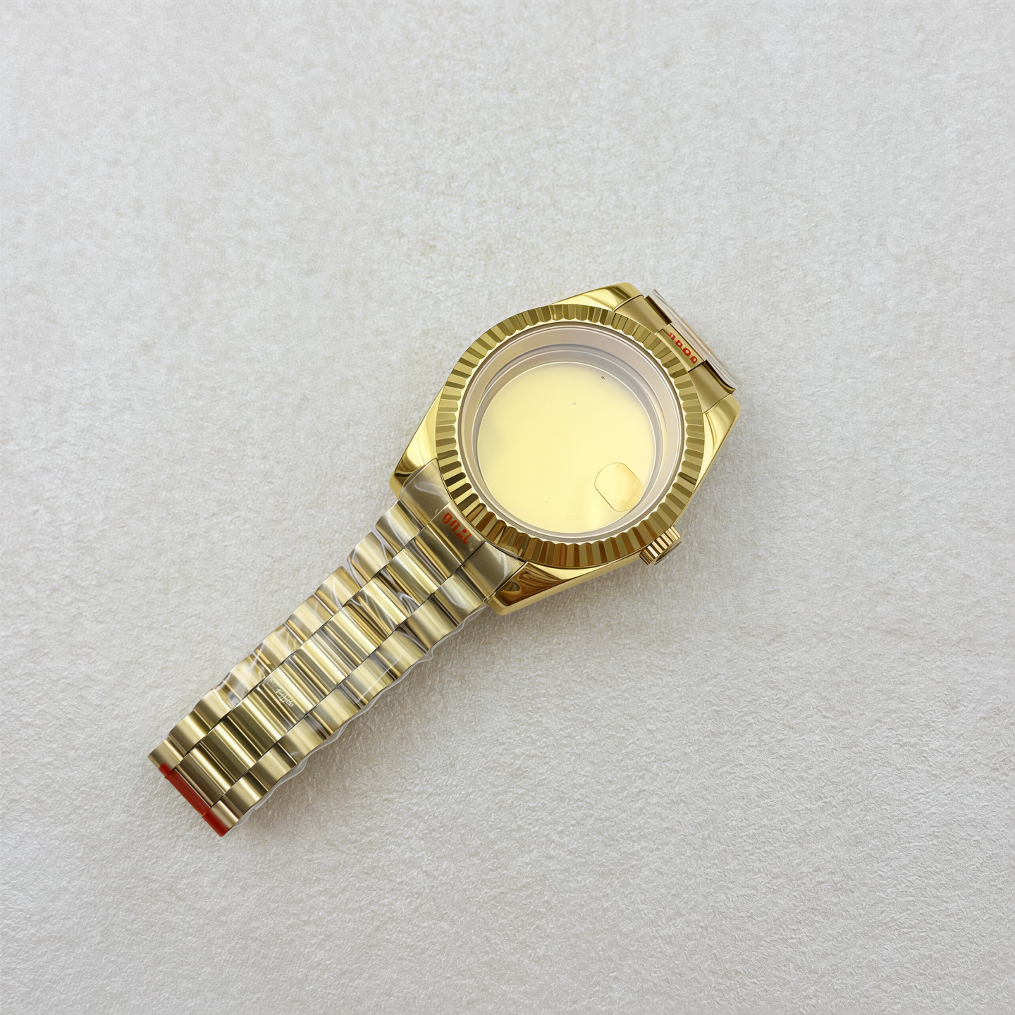 36MM/39MM Datejust Watch Case With Presidential Strap Set Sapphire Glass for NH35/NH36,34 38 etc Movement 10ATM