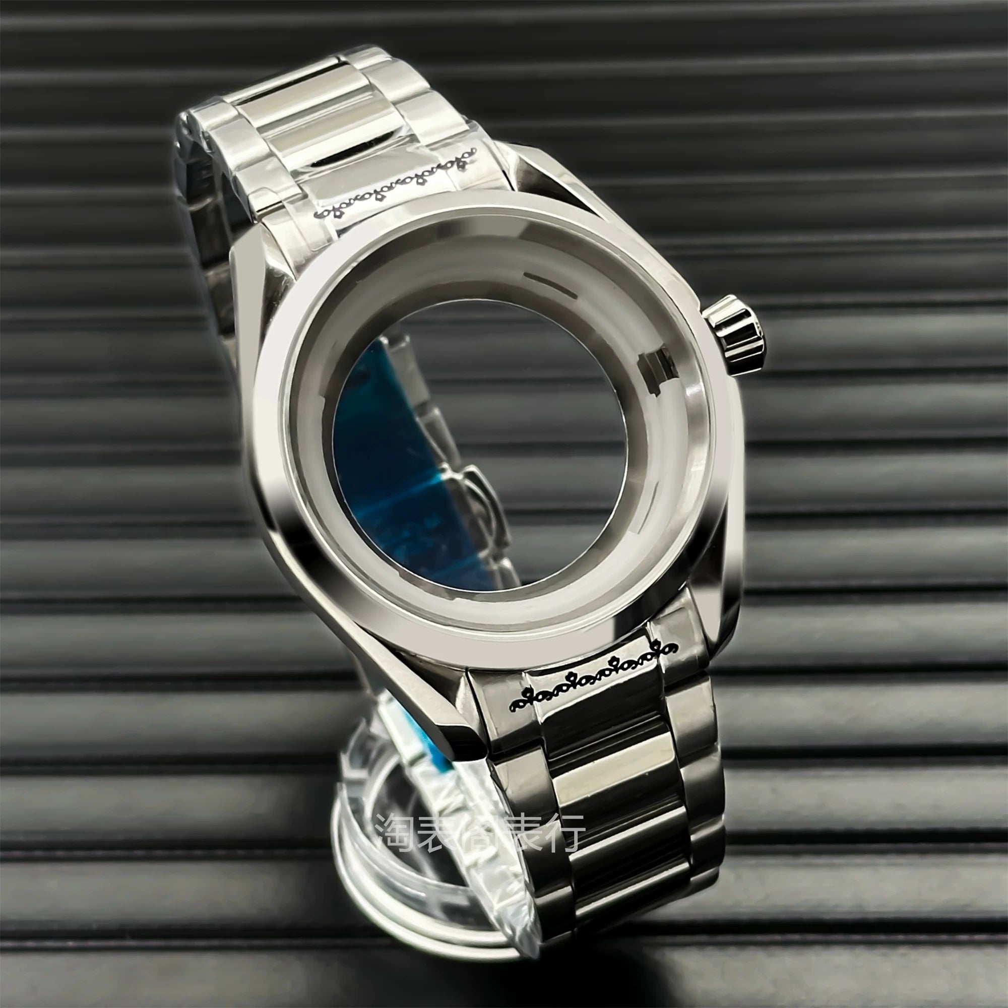 40MM Silver Polished Case 316L Stainless Steel Sapphire Glass for Japanese NH35 36 Movement 10Bar Dress Watch Case