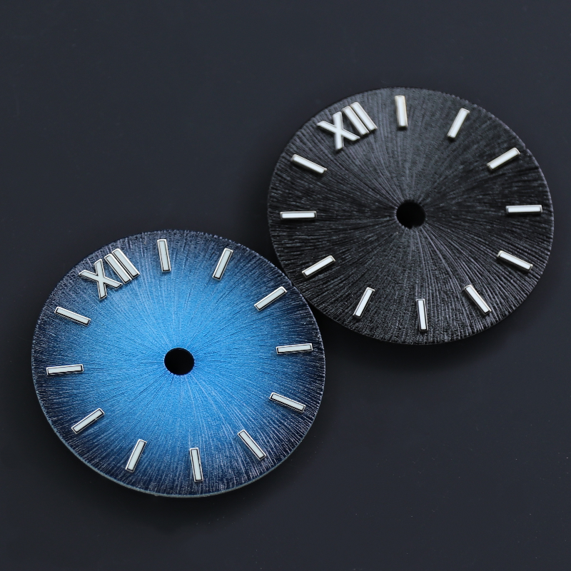 Radiation pattern Dial 28.5mm for NH35 34 36 38 movment no date window crown at 3 and 3.8