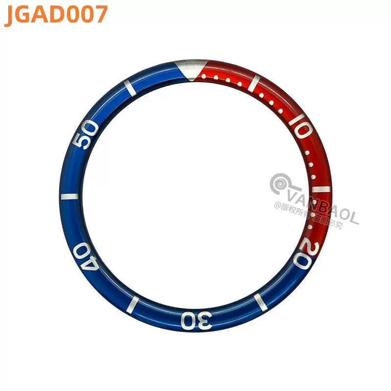 38MM x31.5mm Skx007 Bezel Watch accessories, resin B.C style digital indicator ring, suitable for 007 outer ring baffle