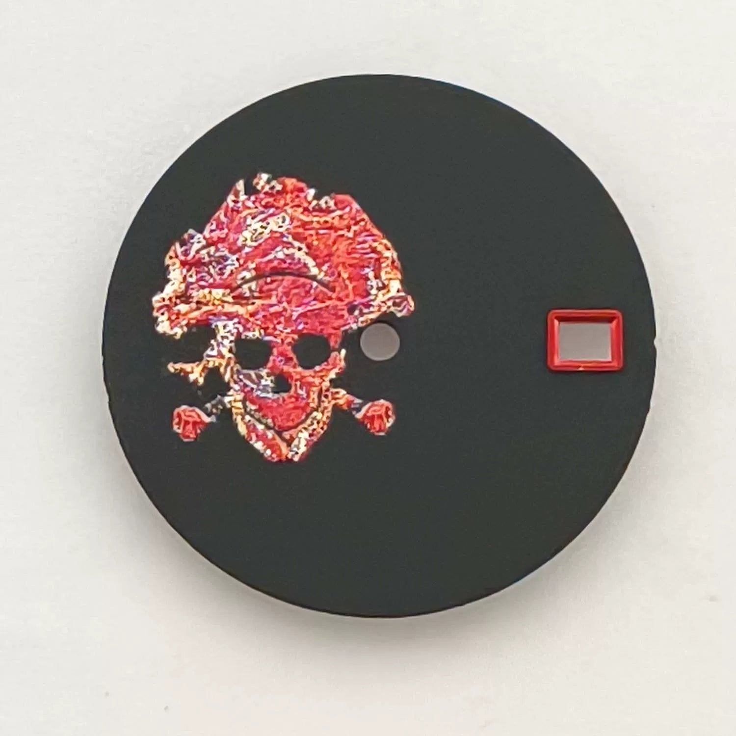 Matte 28.5mm dial No logo skull dial no lume suitable for NH35/36 movement special