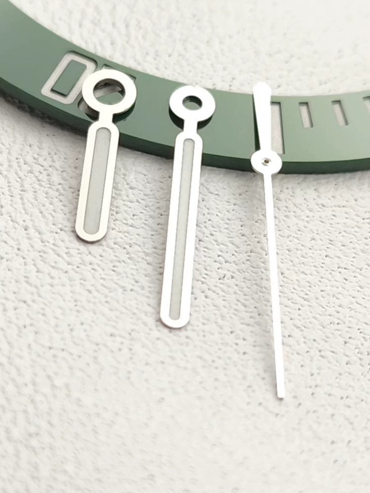 Alternative Nautilus Miyota 9015 movement hand with strong Green luminous light silver
