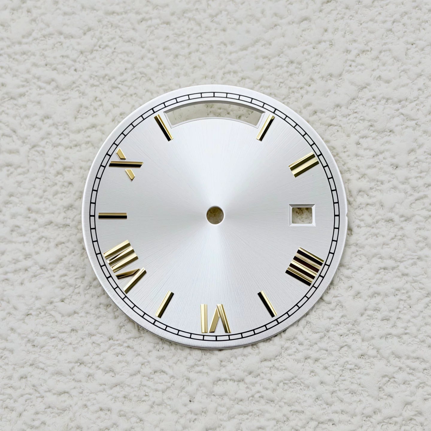 Sterile Miyota 8285 dial Roman Number 31MM Sunburst dial no lume