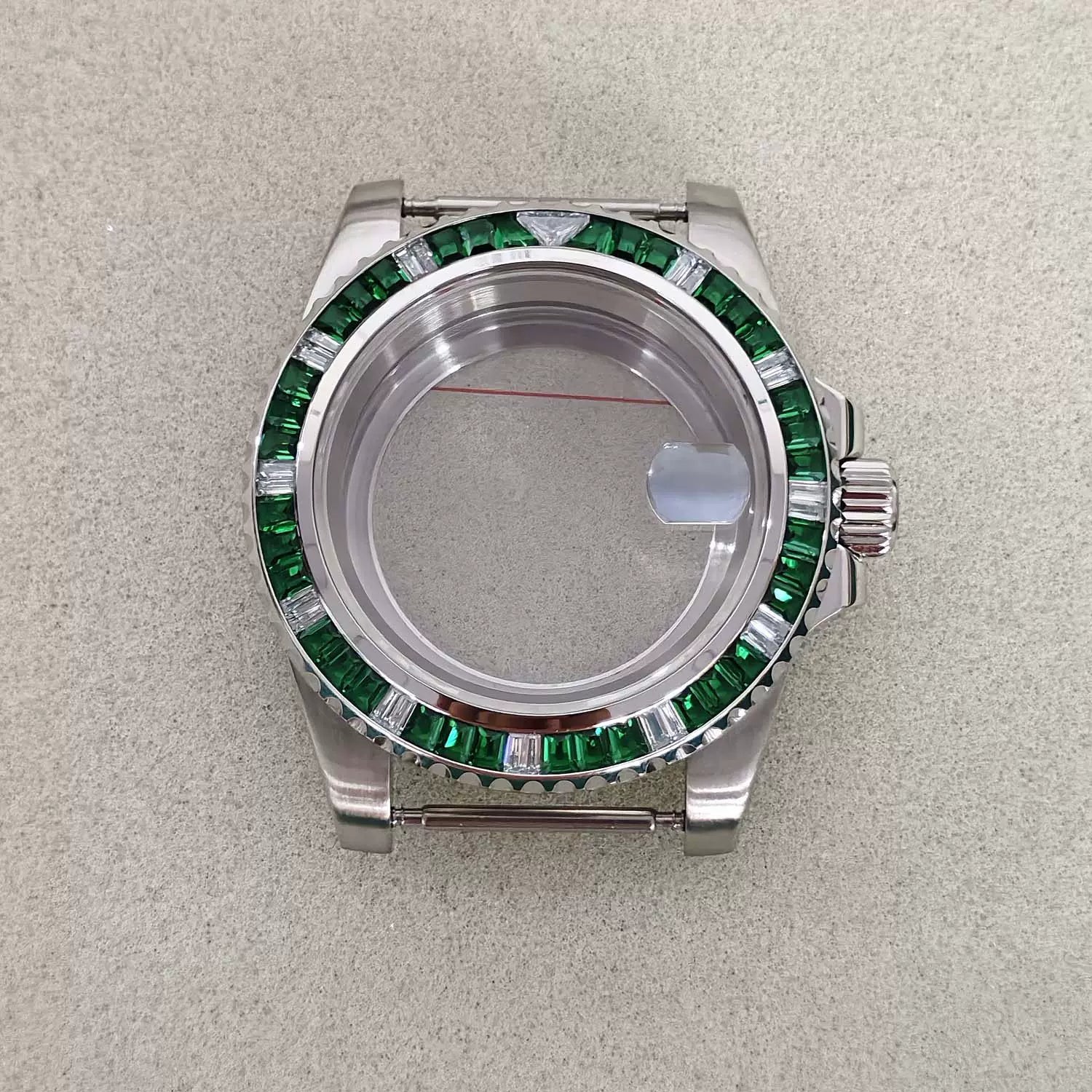 Diamond Bezel Submariner Watch Case GMT Case 40mm stainless steel for Japanese NH35/36 movement 10Bar