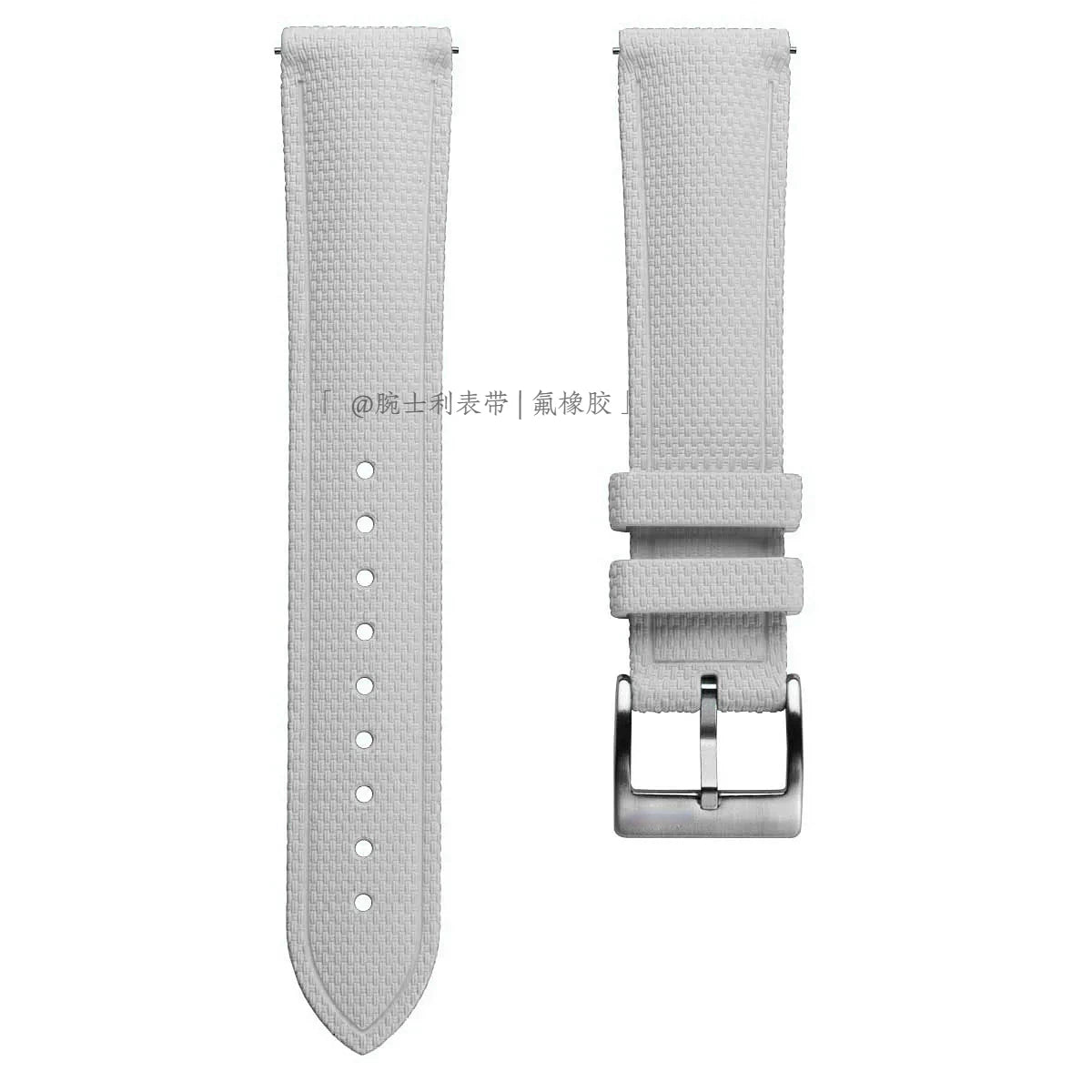 FKM Watch Strap 19/21/23/24mm Rubber band waterproof for Diver Pilot Texture Fluorine