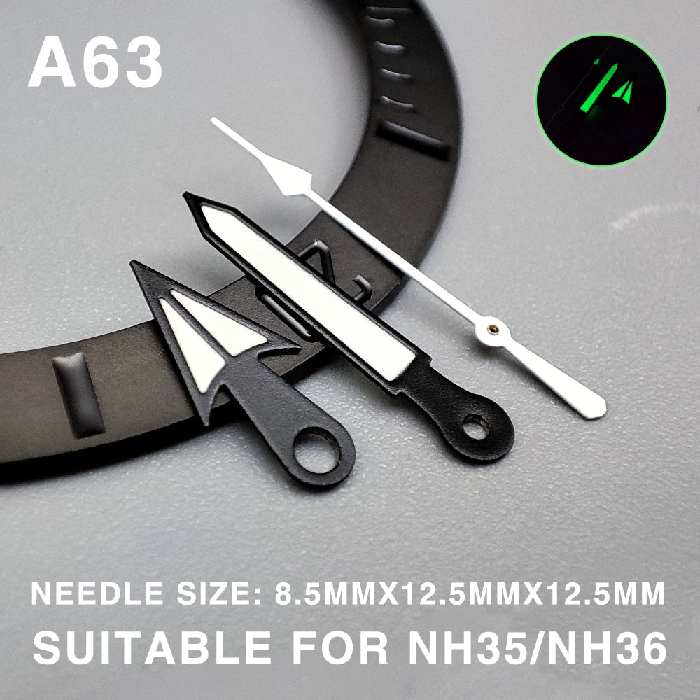 Modified watch hands luminous watch accessories suitable for NH35/36/34 38 4R movements