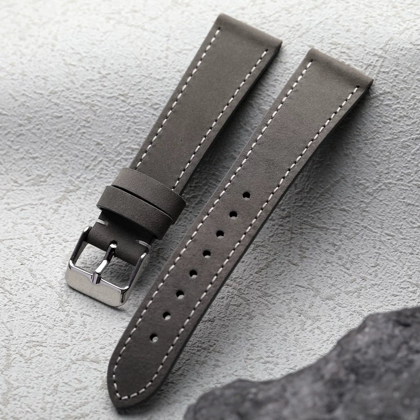 Premium Handmade Italian matte leather strap 18 19 20MM ultra-thin soft Quick Release