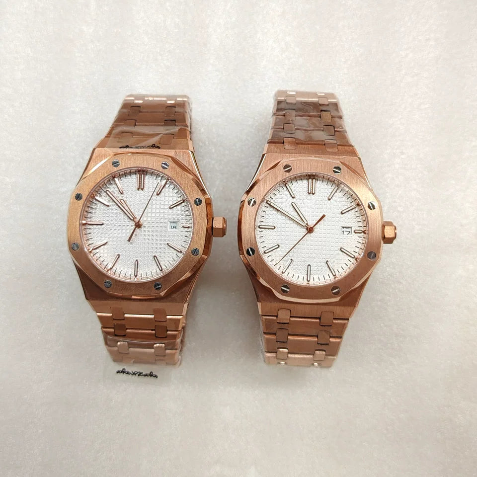 41mm Octagon Watch Royal Oak Mod TD311 PVD rose gold stainless steel men's mechanical watch Japan NH35 sapphire 5Bar