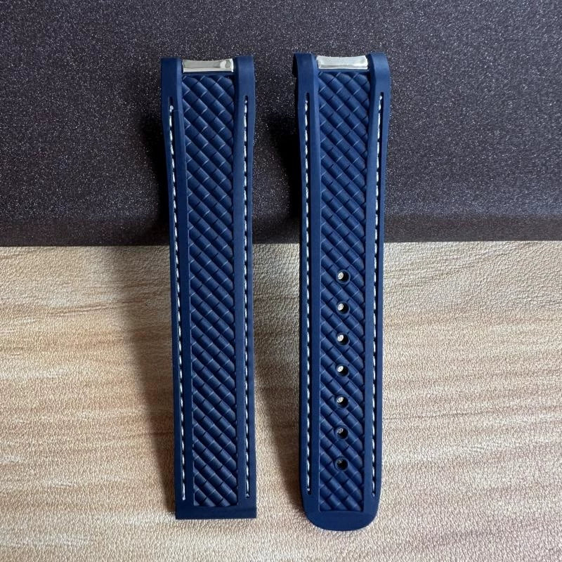 20mm High Quality Rubber Band Seamaster 150/300 Strap AT150 Gold Pin Captain Bumblebee Diver band